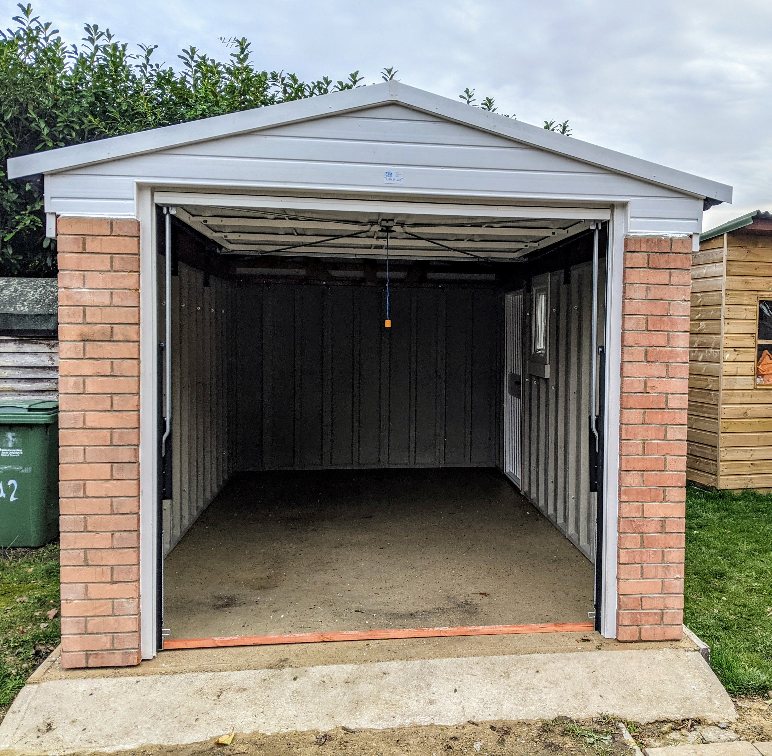 bare concrete garage